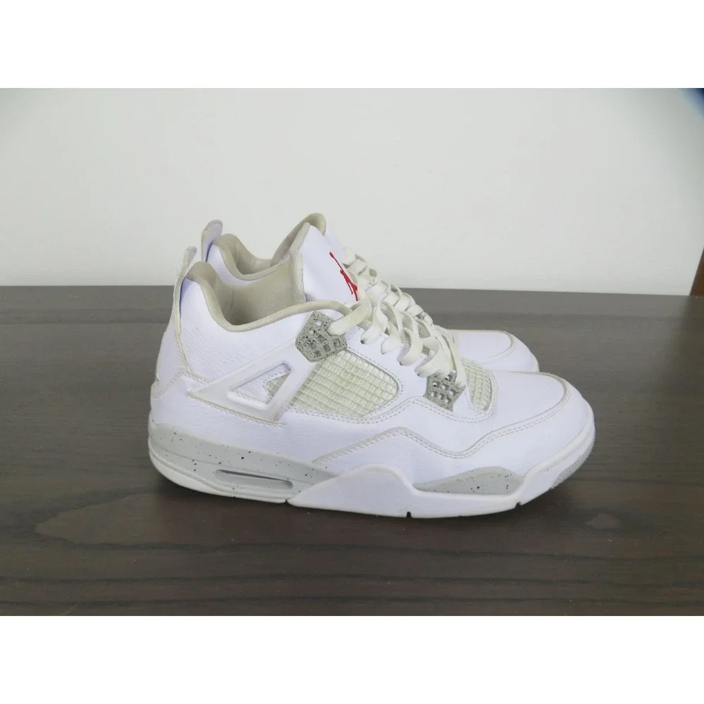 Air Jordan 4 Retro Mid White Oreo Shoes Mens Size 13 Sneakers CT8527-100